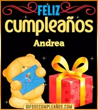 GIF Tarjetas animadas de cumpleaños Andrea